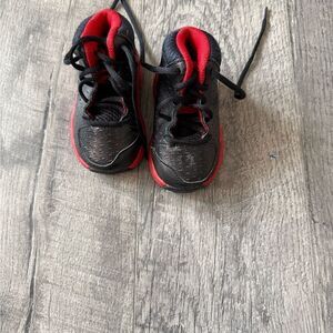Kids Black and Red Sneakers